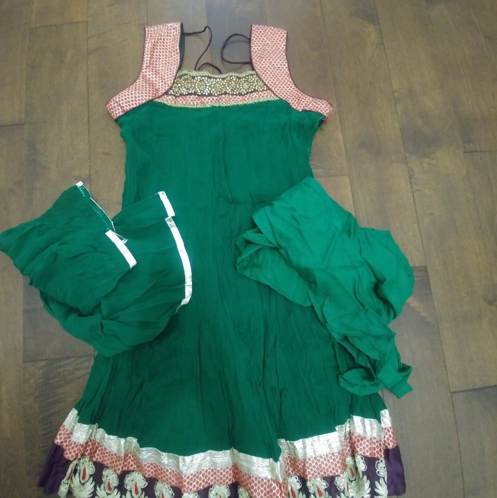 Indian Dress with skinny bottom and duppatta